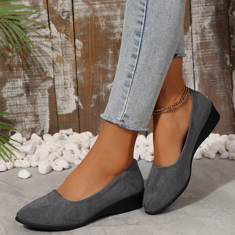 Elegante Damen Keilabsatz-Schuhe mit rutschfester Sohle | Leichte Komfort-Sommerschuhe | Stilvoll &amp; bequem für Alltag und Anlass