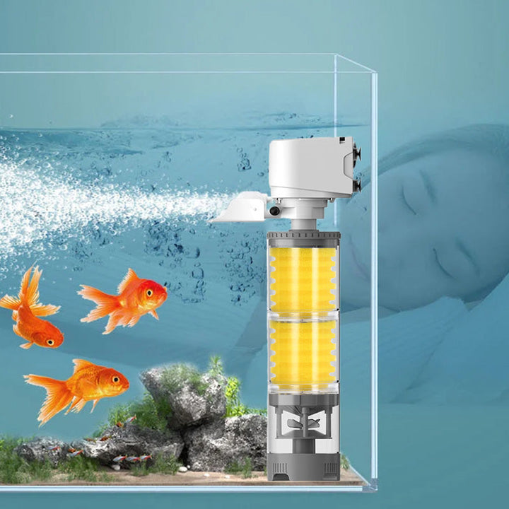 Leiser Elektrischer Aquariumfilter | Schnell &amp; Effizient | Sauerstoffzufuhr &amp; Wellenbildung | Geräuscharm &amp; Langlebig