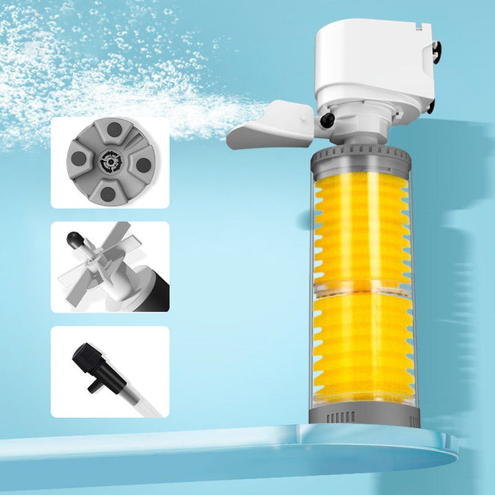 Leiser Elektrischer Aquariumfilter | Schnell &amp; Effizient | Sauerstoffzufuhr &amp; Wellenbildung | Geräuscharm &amp; Langlebig