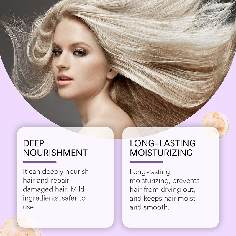 Anti-Gelbstich Haarmaske für Blondes &amp; Graues Haar | Violette Farbpflege gegen Messingstöne | Intensive Pflege &amp; Glanz