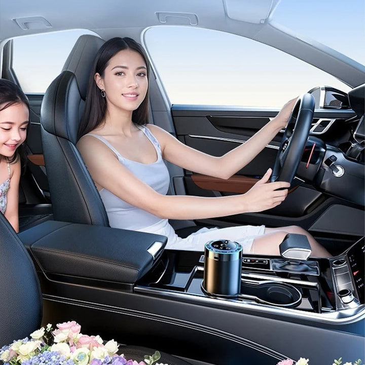 Auto Aroma Diffuser | Intelligenter Autoduftspender mit automatischer Aktivierung, Sprühstufen &amp; Lichtfunktion