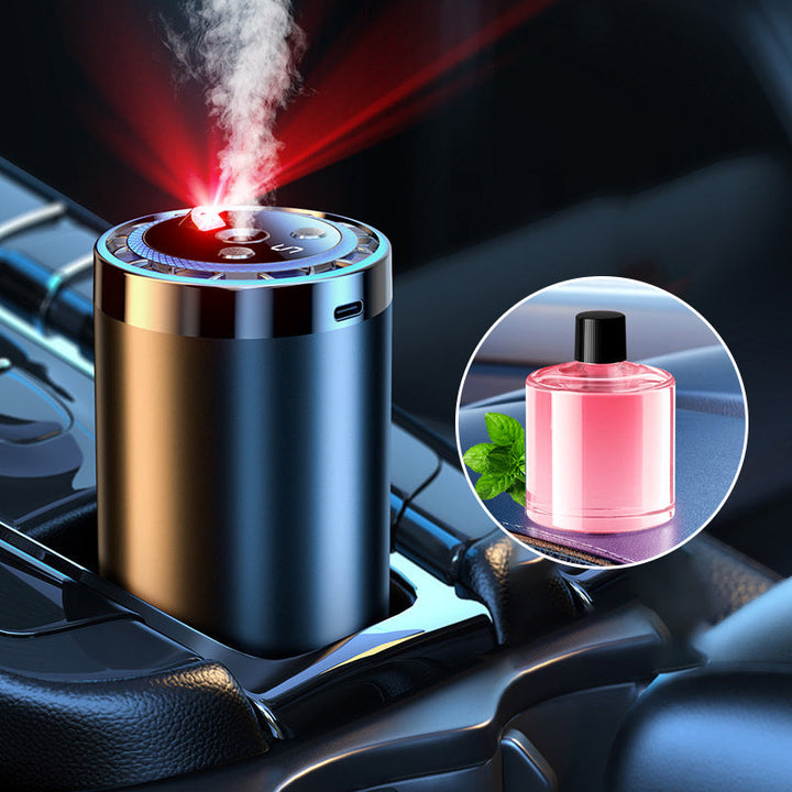 Auto Aroma Diffuser | Intelligenter Autoduftspender mit automatischer Aktivierung, Sprühstufen &amp; Lichtfunktion