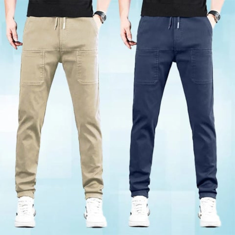 Herren Cargo-Hose mit 6 Taschen | Hochelastisch, wasserabweisend &amp; schnelltrocknend | Knitterarm, formstabil | S–4XL