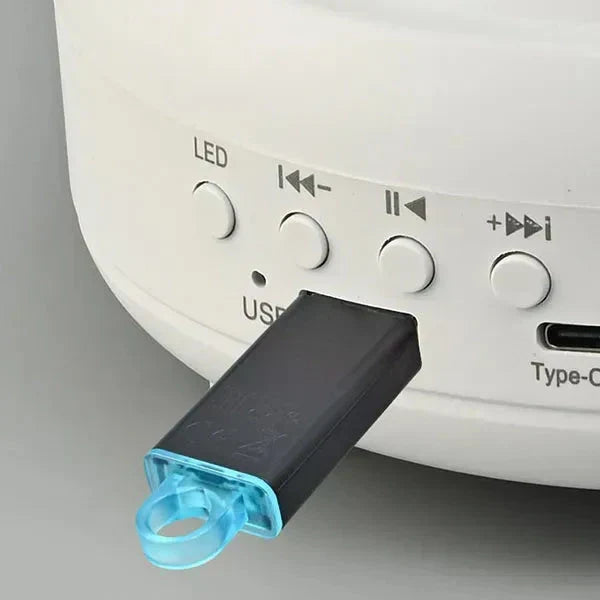 Nordlichtprojektor | Sternenprojektor mit 7 Lichteffekten, Bluetooth-Lautsprecher und Musiksteuerung für Schlafzimmer und Kinderzimmer