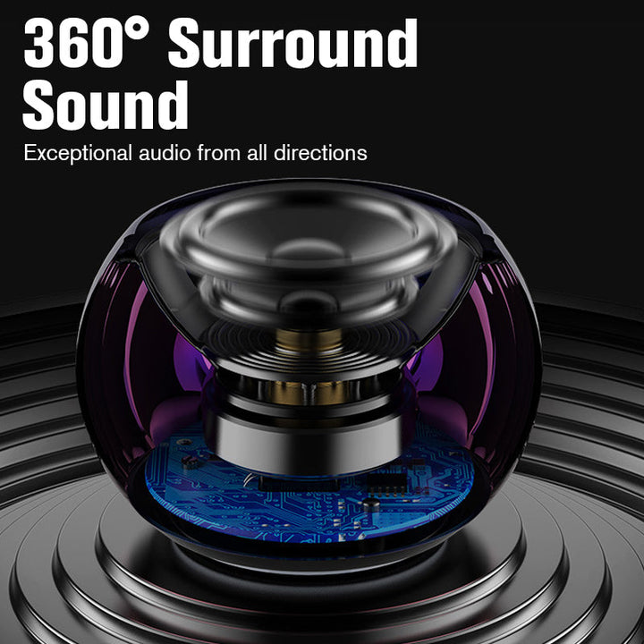 Mini Bluetooth Lautsprecher | Kompakter 360° HiFi-Sound mit Bluetooth 5.0 und bis zu 16 Std. Akkulaufzeit für unterwegs