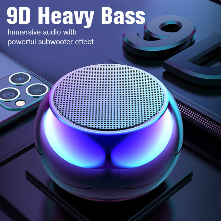 Mini Bluetooth Lautsprecher | Kompakter 360° HiFi-Sound mit Bluetooth 5.0 und bis zu 16 Std. Akkulaufzeit für unterwegs