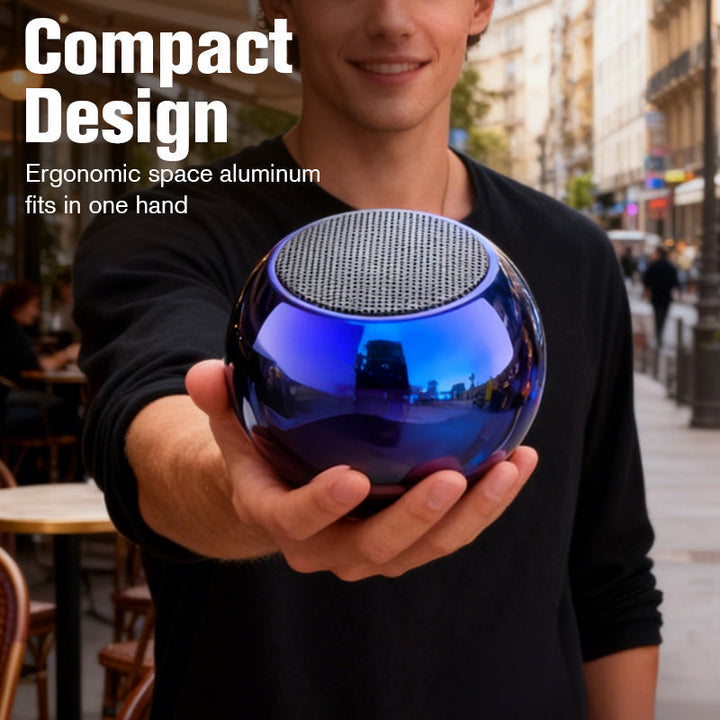 Mini Bluetooth Lautsprecher | Kompakter 360° HiFi-Sound mit Bluetooth 5.0 und bis zu 16 Std. Akkulaufzeit für unterwegs