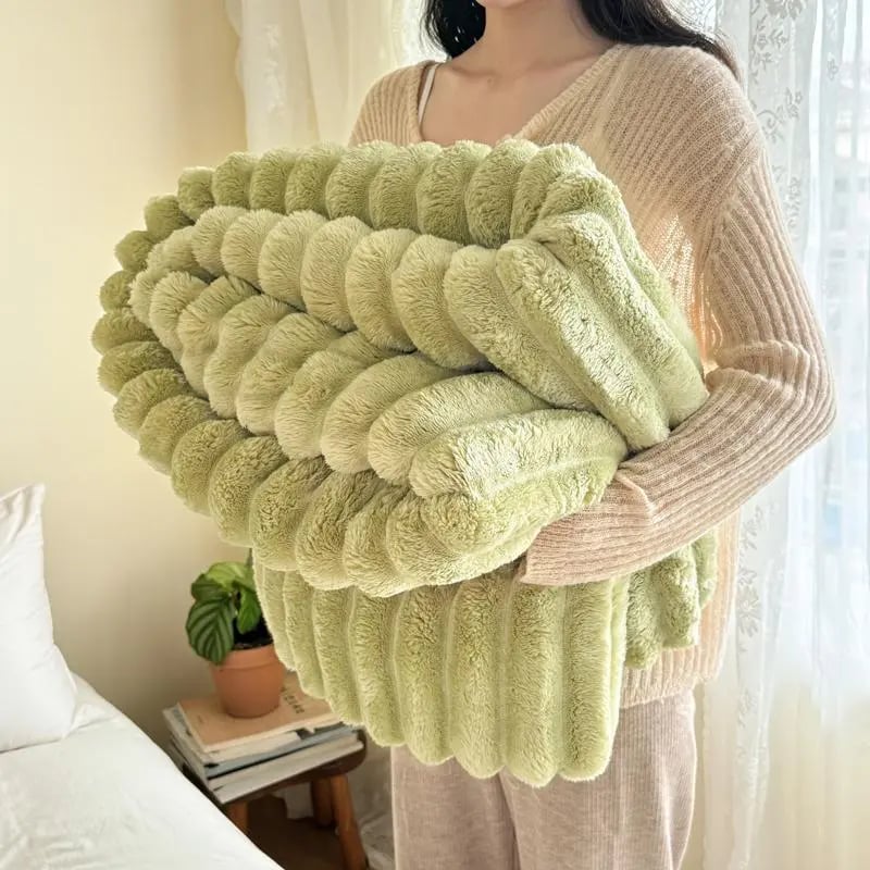 Kuscheldecke | Weiche Plüschdecke für Sofa, Bett und Wohnzimmer