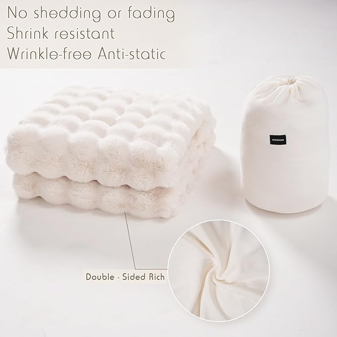 Kuscheldecke | Weiche Plüschdecke für Sofa, Bett und Wohnzimmer