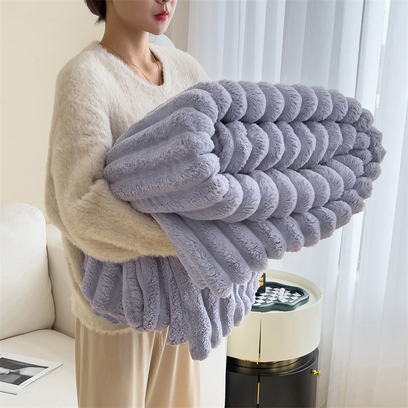 Kuscheldecke | Weiche Plüschdecke für Sofa, Bett und Wohnzimmer