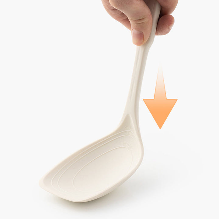 Hitzebeständiger 2-in-1 Silikonspatel mit Löffelfunktion | Schonend für Antihaft-Pfannen | Lebensmittelecht | Bis 220°C