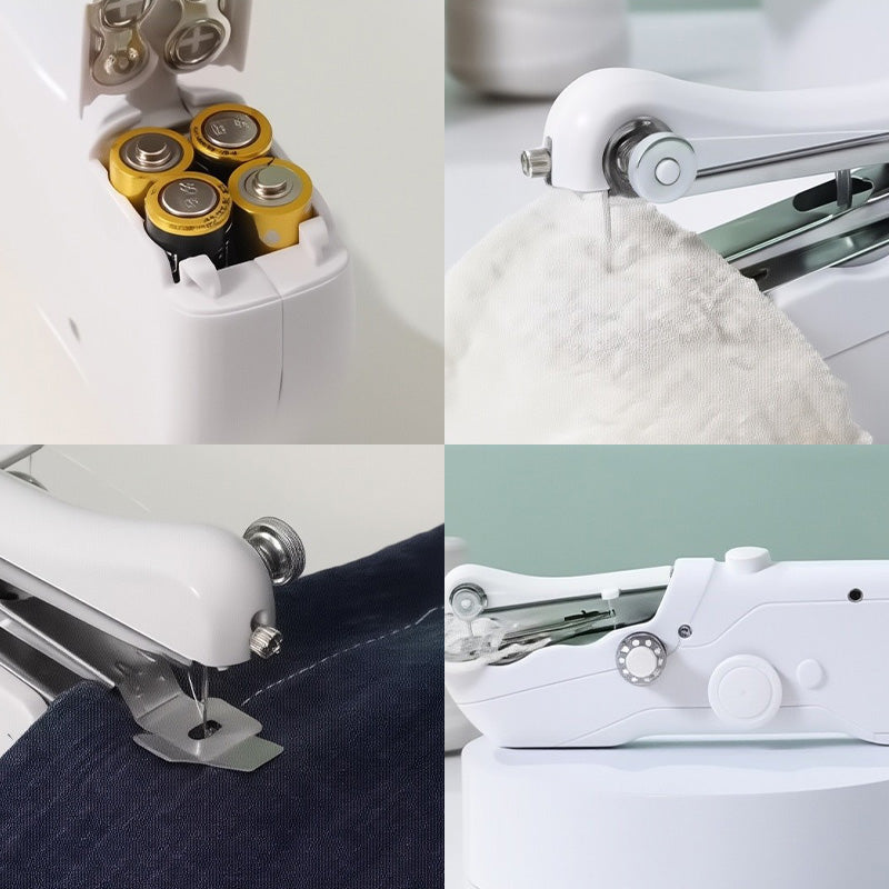 Mini portable electric sewing machine 21×3.5×6.5 cm | 3 speeds for thin &amp; thick fabrics | Ergonomic handle | Accessory set
