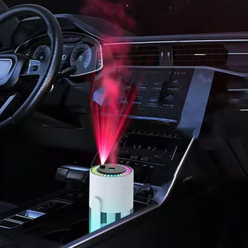 Luftbefeuchter mit Sternenprojektor | 2-in-1-Nachtlicht mit 280-ml-Wassertank, Schwenkkopf und USB-Anschluss