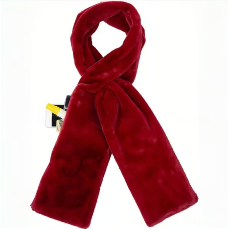 Schal mit versteckter Tasche | Warmer Winterschal mit Reißverschlussfach für Handy, Karten, Bargeld und Schlüssel