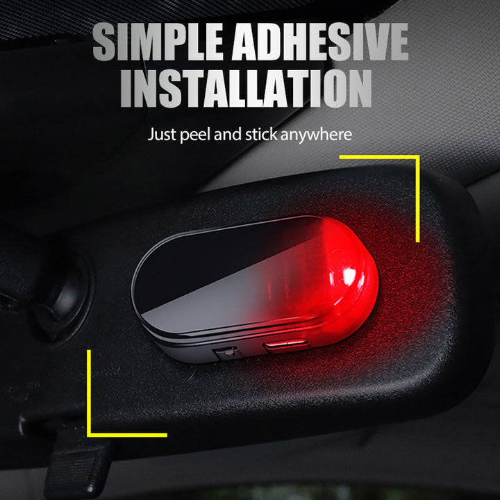 Solar LED Auto Alarmleuchte | Blinkende Sicherheitsanzeige für Auto | Automatischer Nachtsensor | Solar &amp; USB-Aufladung | 2er- oder 4er-Set