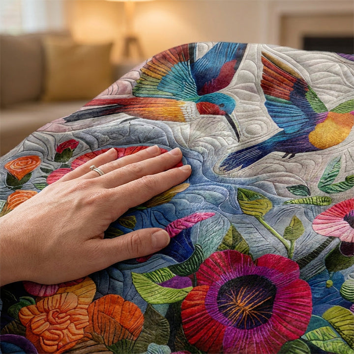 Flanelldecke mit Blumenmuster | Weiche Kuscheldecke für Sofa und Bett, pflegeleicht und maschinenwaschbar