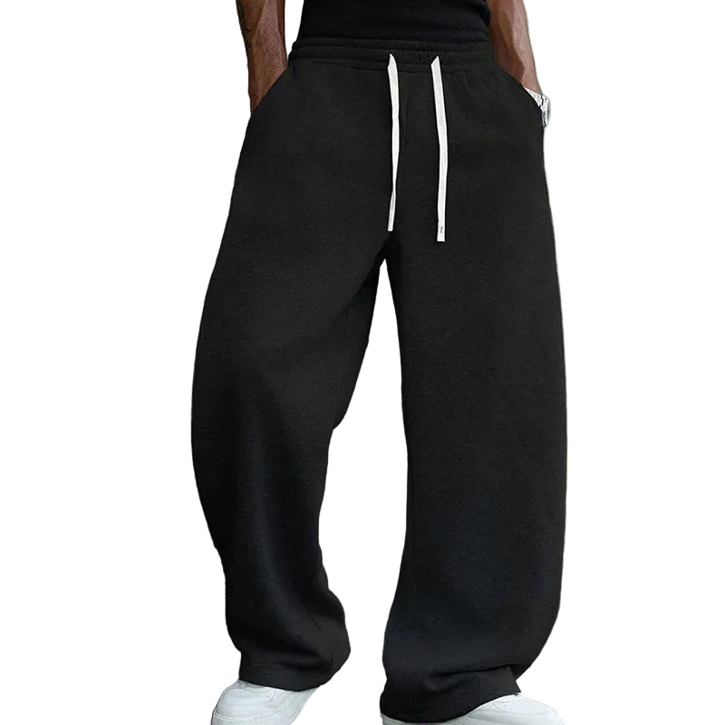 Herren Freizeithose mit Kordelzug | Locker geschnittene Hose mit elastischem Bund und strapazierfähiger Stoffqualität