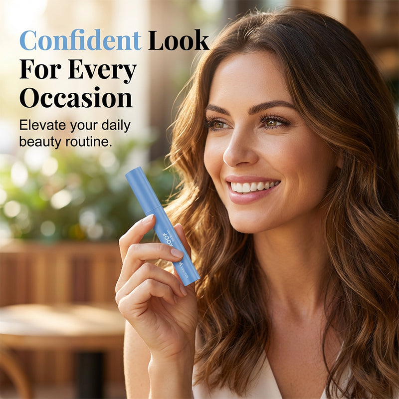 Waterproof mascara for volume &amp; length | Smudge-proof, flake-free &amp; quick-drying | Curved brush for lift | Black 4 g