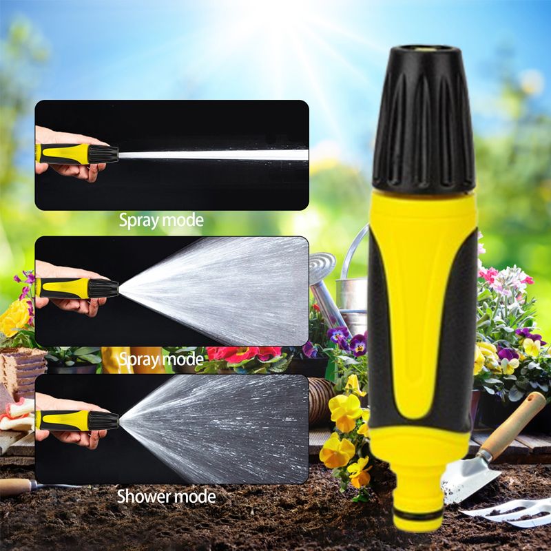 Gartenschlauch Sprühdüse mit verstellbarem Wasserstrahl | Rostfreies Material | Für Auto, Terrasse &amp; Garten