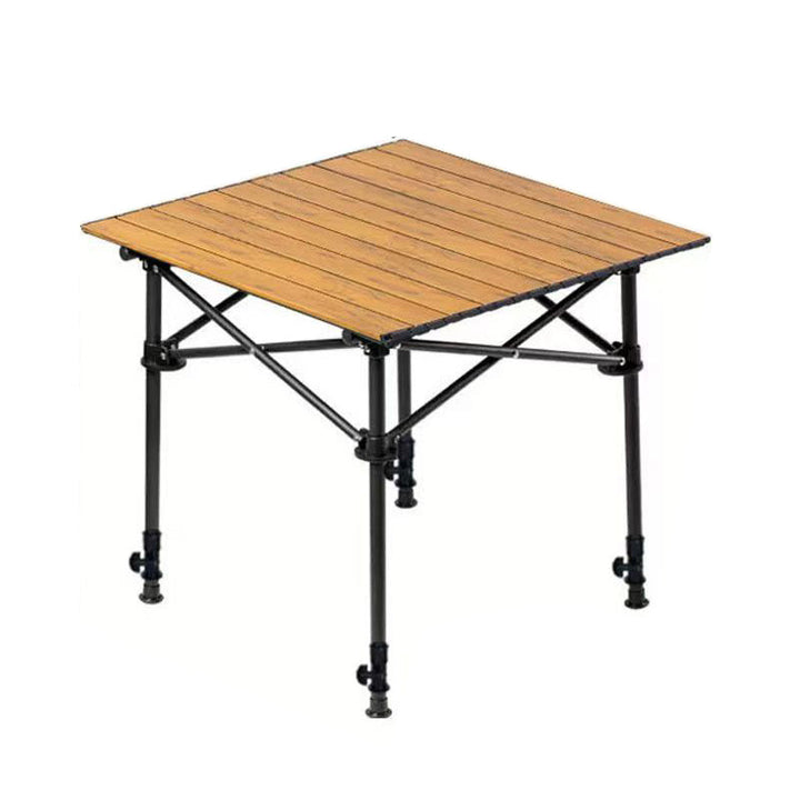 Camping-Klapptisch 95 × 55 cm aus Karbonstahl | Rollbare Tischplatte &amp; Tragetasche | Werkzeuglos aufgebaut, stabil &amp; wetterfest