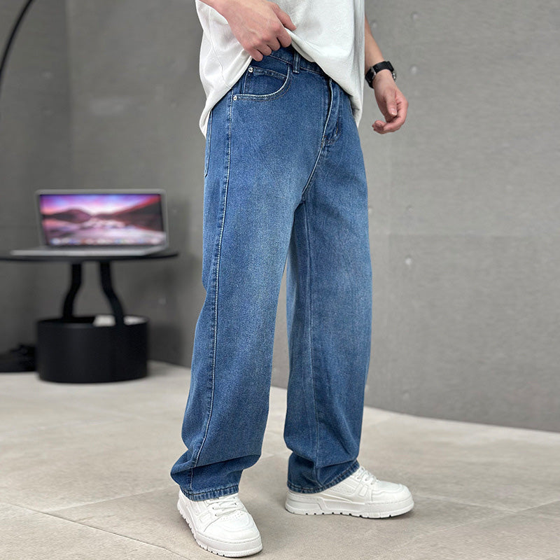 Herren Straight Leg Hose | Locker geschnittene Freizeithose mit klassischen Taschen