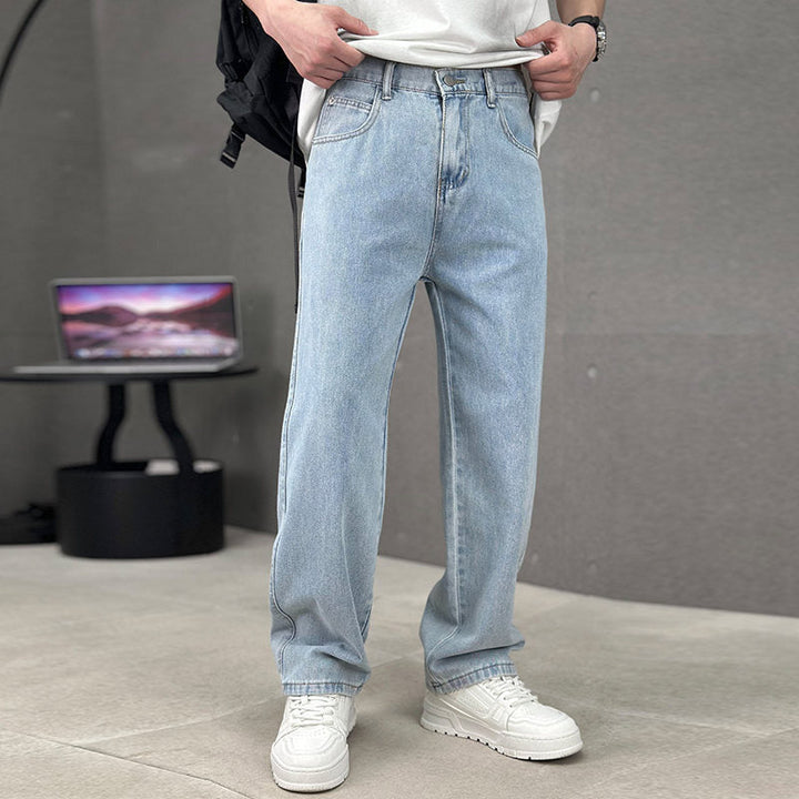 Herren Straight Leg Hose | Locker geschnittene Freizeithose mit klassischen Taschen