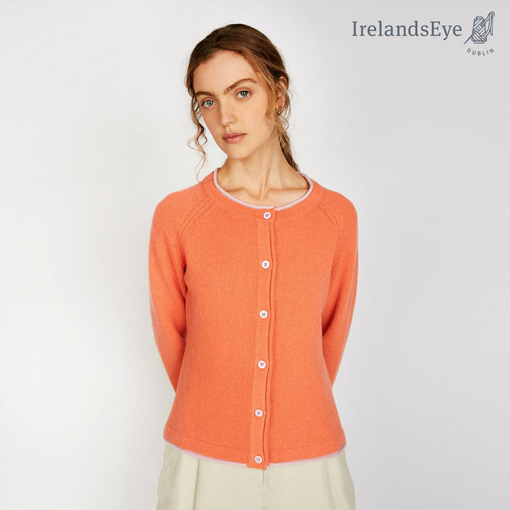 Damen Strickjacke | Kurze Cardigan-Jacke mit Raglanärmeln und geradem Schnitt