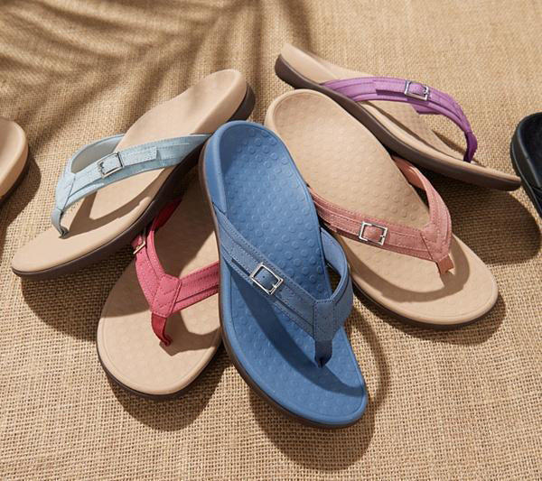 Orthopädische Sommersandalen mit Fußgewölbe-Stütze | rutschfeste Sohle &amp; Fersenkomfort | leicht für Alltag &amp; Urlaub