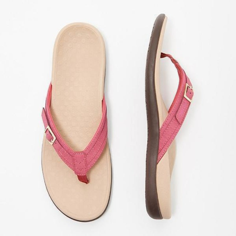 Orthopädische Damen Sommersandalen mit Fußgewölbeunterstützung | Rutschfest &amp; dämpfend | Für Alltag &amp; Urlaub, EU 35–42