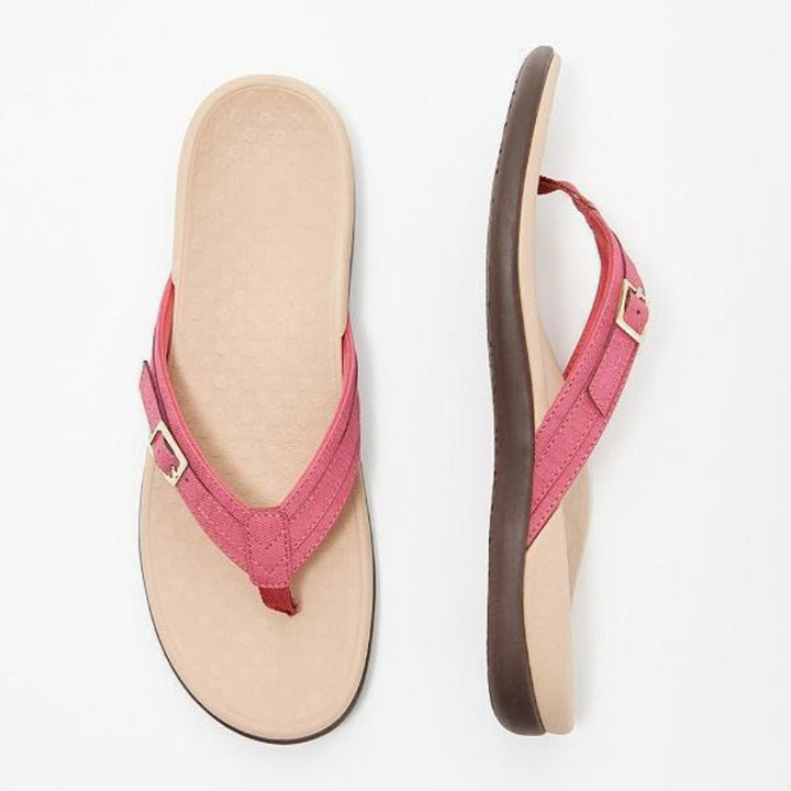 Orthopädische Damen Sommersandalen mit Fußgewölbeunterstützung | Rutschfest &amp; dämpfend | Für Alltag &amp; Urlaub, EU 35–42