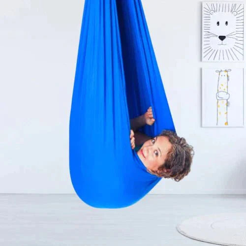 Kinder Therapieschaukel für Sensorik | Beruhigende Schaukelbewegung für Fokus &amp; Entspannung | Robuster Stoff | 100×280 cm