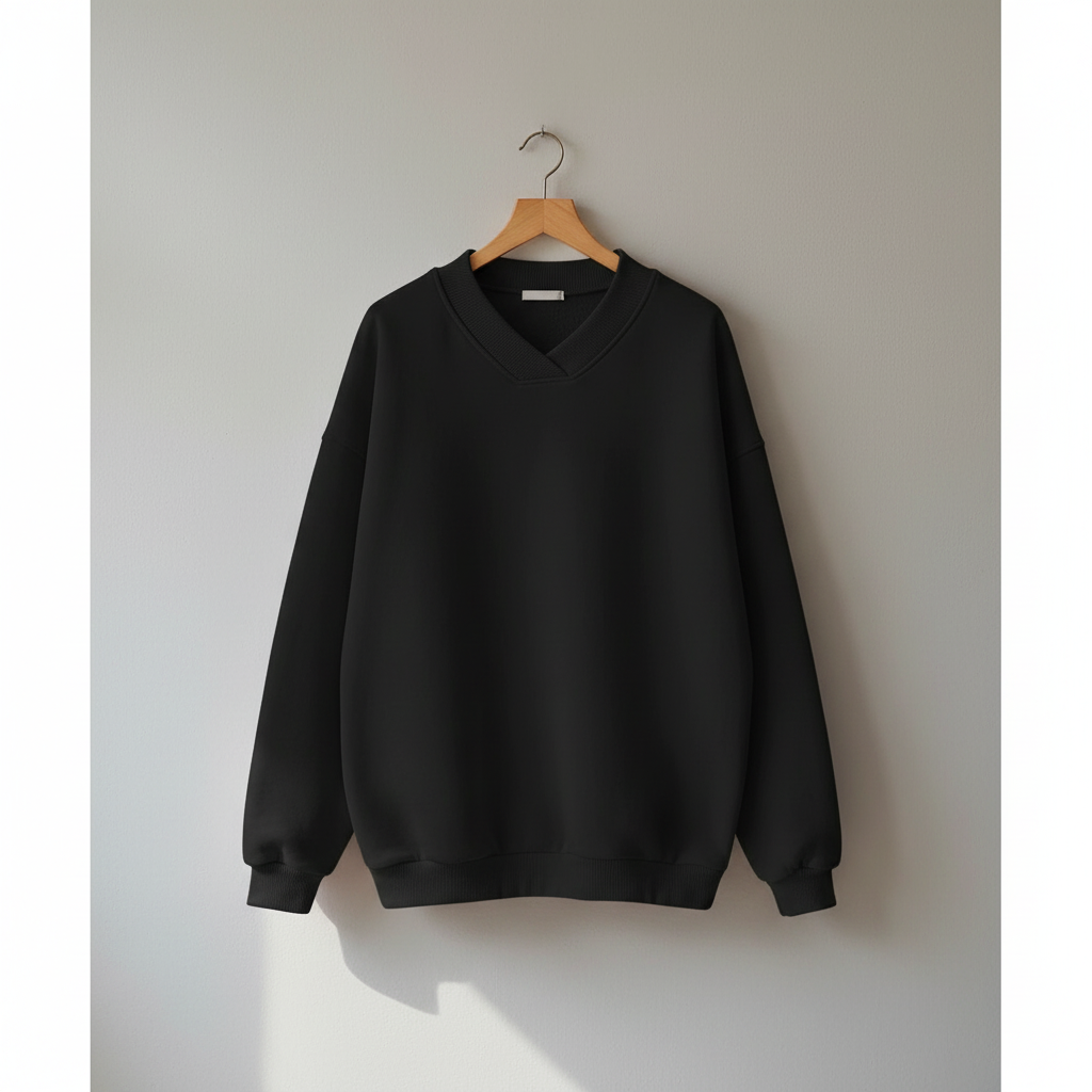 Damen Oversize Pullover mit V-Ausschnitt | Weicher, leichter Strickpullover mit lockerer Passform und gerippten Bündchen