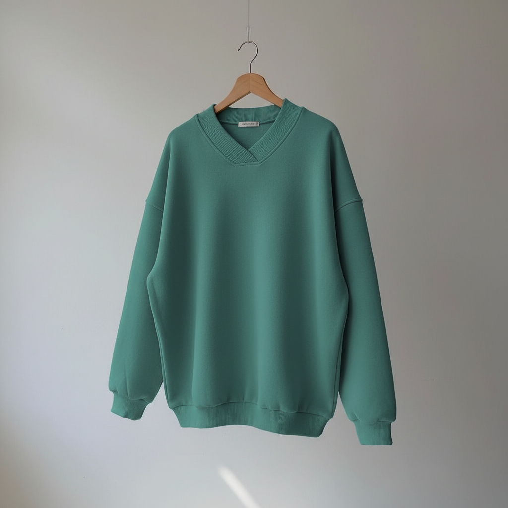 Damen Oversize Pullover mit V-Ausschnitt | Weicher, leichter Strickpullover mit lockerer Passform und gerippten Bündchen