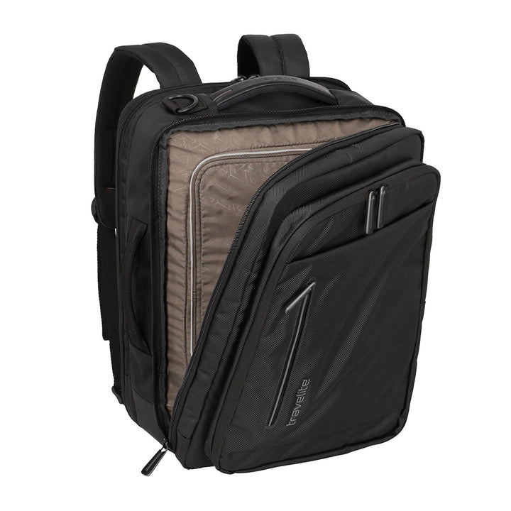 Handgepäck Rucksack | 2-in-1 Business-Rucksack mit Laptopfach, Organizer und Trolley-Aufsteckfunktion