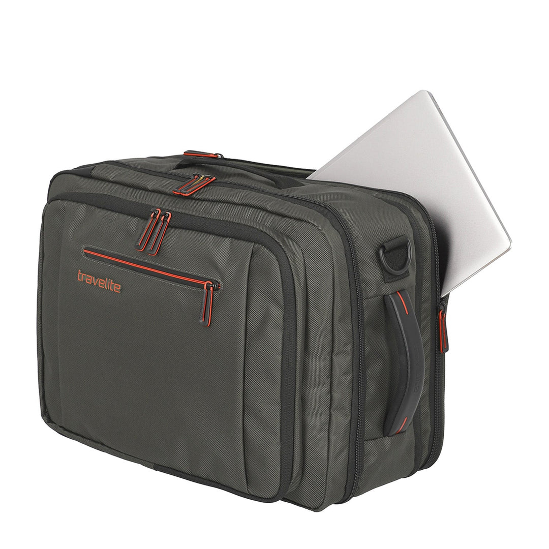Reiserucksack | Business-Rucksack mit Laptopfach, Organizer und Trolley-Aufsteckfunktion