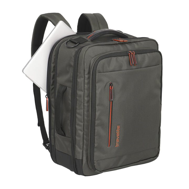 Reiserucksack | Business-Rucksack mit Laptopfach, Organizer und Trolley-Aufsteckfunktion