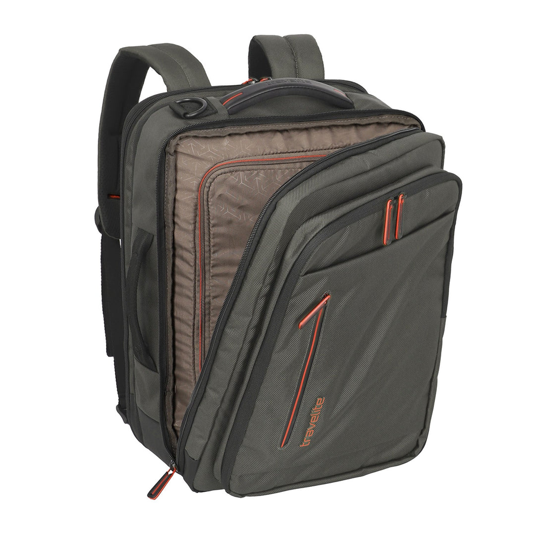 Reiserucksack | Business-Rucksack mit Laptopfach, Organizer und Trolley-Aufsteckfunktion