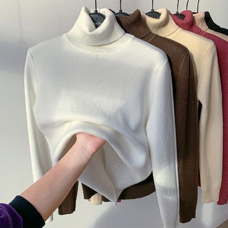 Damen Rollkragenpullover | Warm &amp; weich mit leichter Dehnung für Herbst und Winter