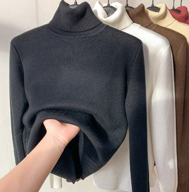 Damen Rollkragenpullover | Warm &amp; weich mit leichter Dehnung für Herbst und Winter