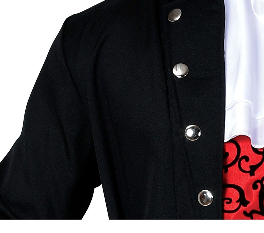 Vampir Kostüm Herren | Halloween-Kostüm mit Hemd, Weste, Jabot und Hose für Halloween- und Mottopartys