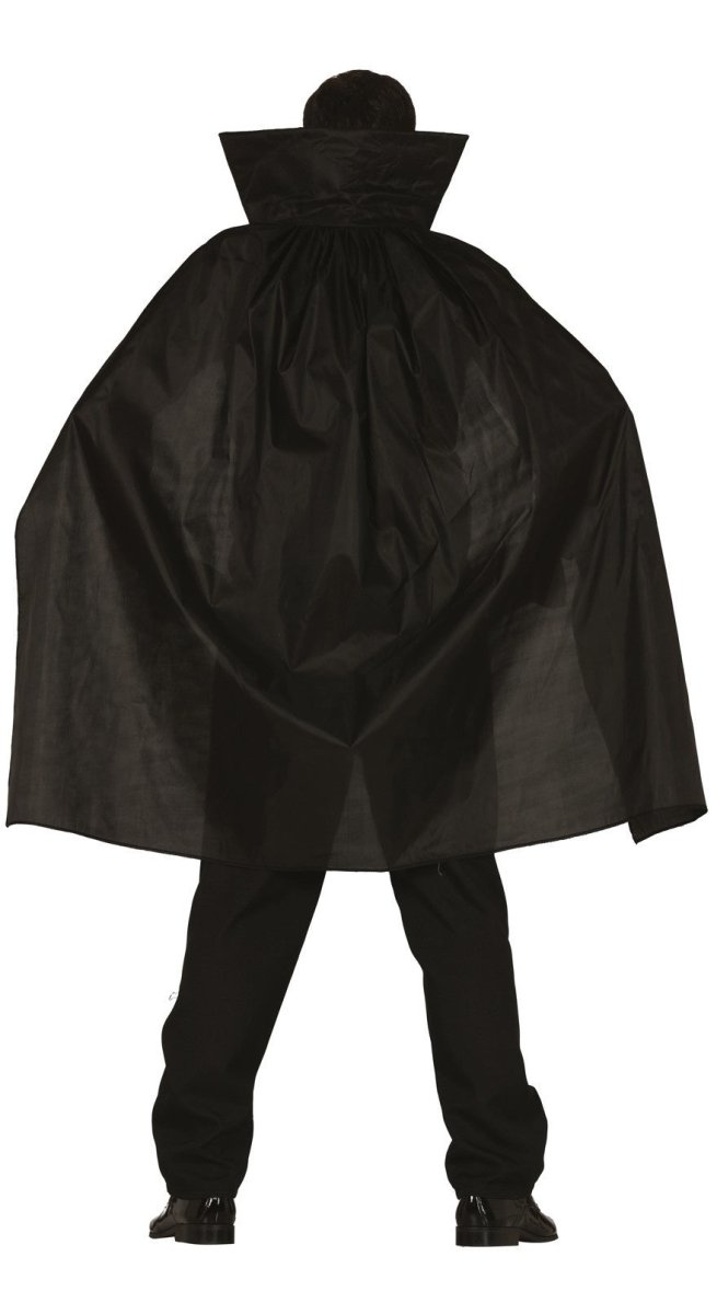 Herren Vampir Kostüm | 3-teiliges Halloween Kostüm mit Hemd, Weste, Jabot, Umhang und Hose für Horrorpartys