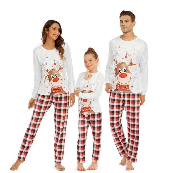 Weihnachtspyjama für die ganze Familie | Weiche, warme Schlafanzüge im Partnerlook für Weihnachtsmorgen und Familienfotos