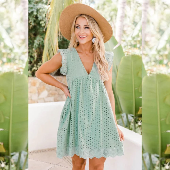 Sommerkleid | 2-in-1 Kleid mit integrierten Shorts, praktischen Taschen und atmungsaktiver Baumwolle