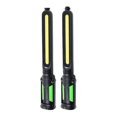 Magnetische LED Arbeitsleuchte | Wiederaufladbare Dual-Light Inspektionslampe mit Magnetfuß | Werkstattleuchte für Auto, Garage &amp; Werkstatt