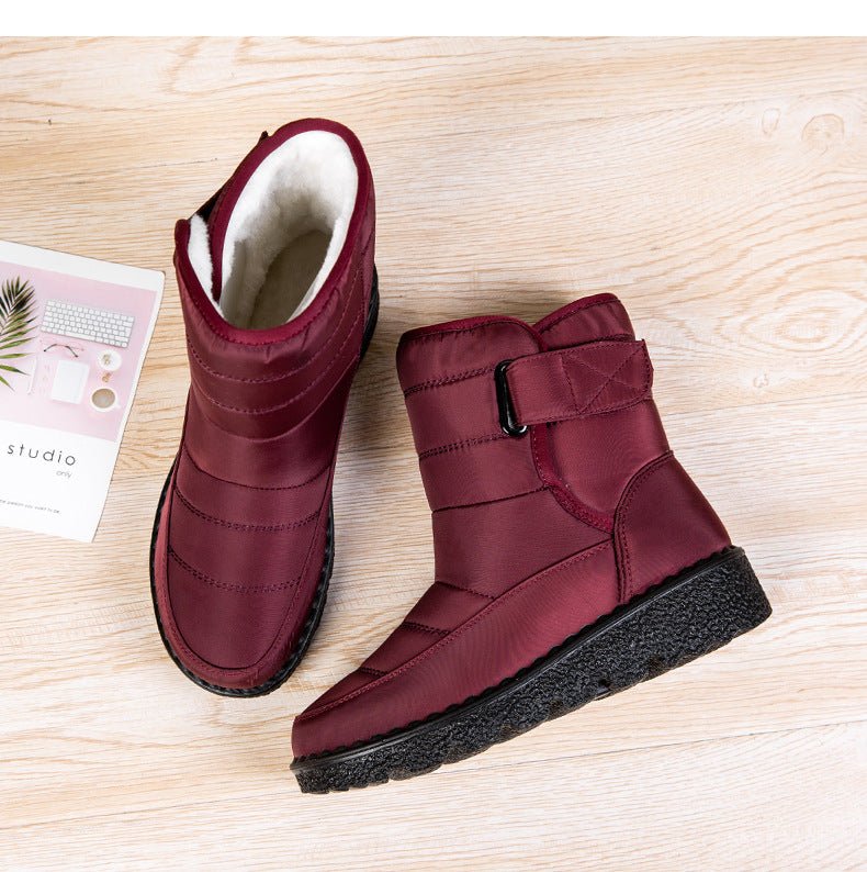 Damen Winterstiefel gefüttert | Warme Stiefel mit profilierter Sohle und festem Sitz für Alltag, Spaziergänge und kalte Tage
