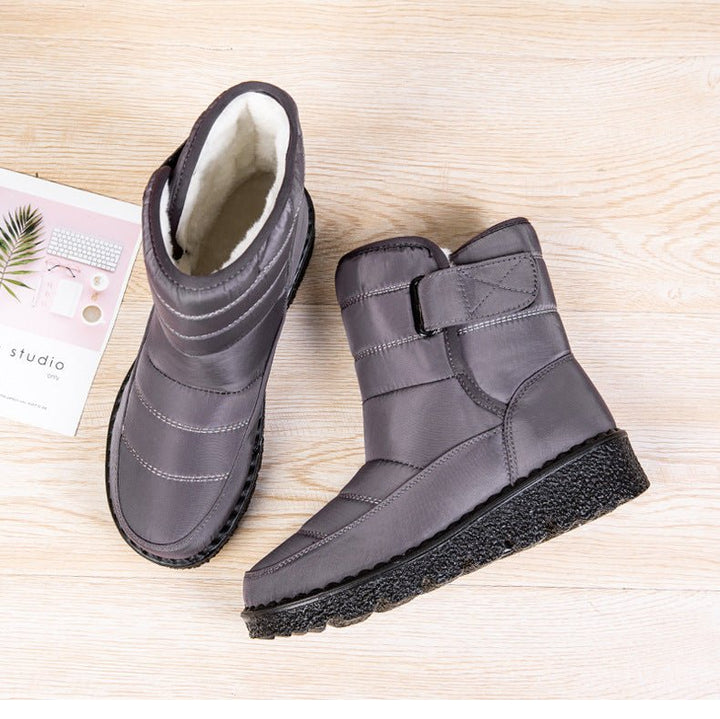 Damen Winterstiefel gefüttert | Warme Stiefel mit profilierter Sohle und festem Sitz für Alltag, Spaziergänge und kalte Tage