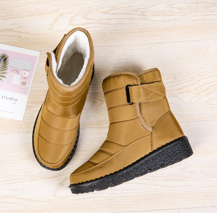 Damen Winterstiefel gefüttert | Warme Stiefel mit profilierter Sohle und festem Sitz für Alltag, Spaziergänge und kalte Tage
