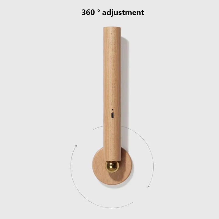 SpinStrahl™ Lampada girevole in legno