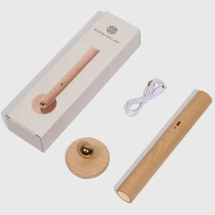 SpinStrahl™ Lampada girevole in legno