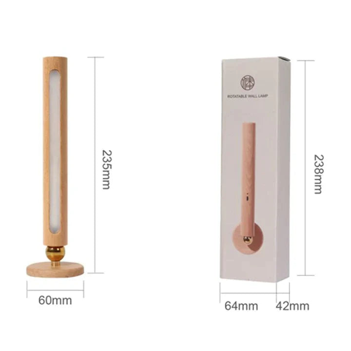 SpinStrahl™ Lampada girevole in legno